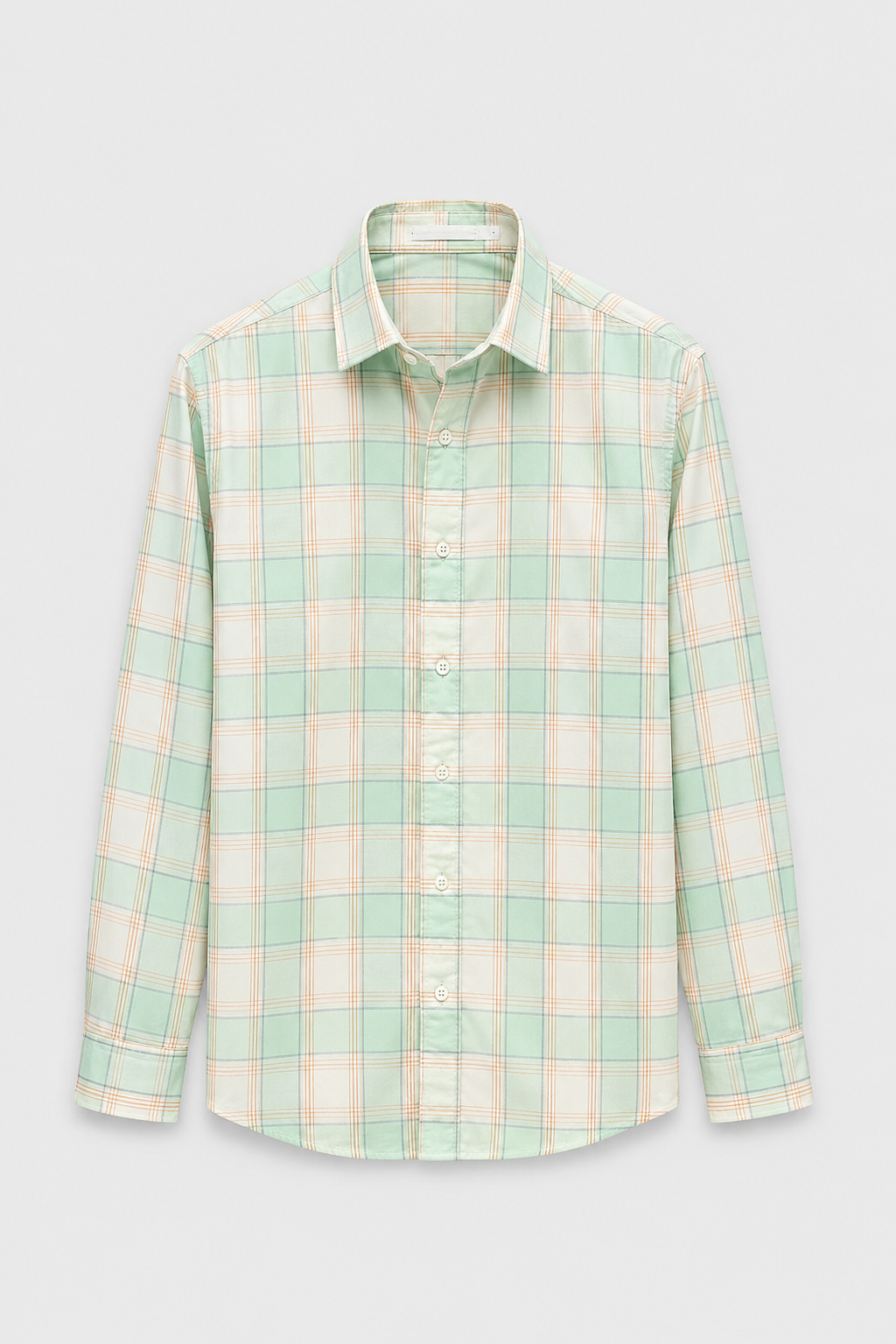 Check Statement Men's Shirt with Back Graphic Print