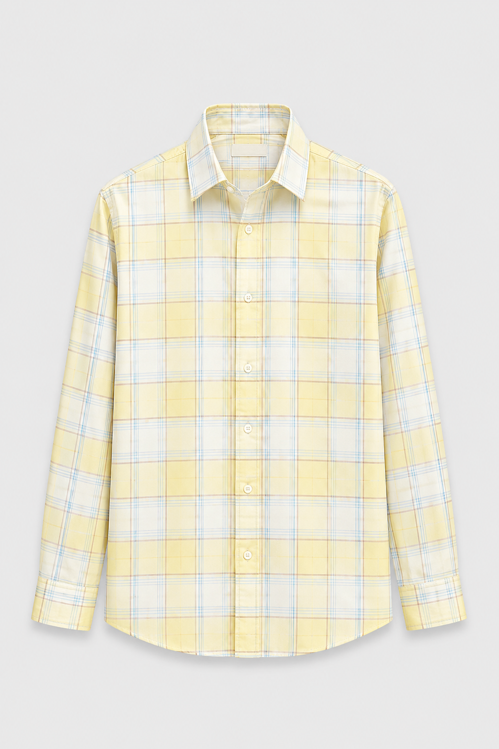 Check Statement Men's Shirt with Back Graphic Print