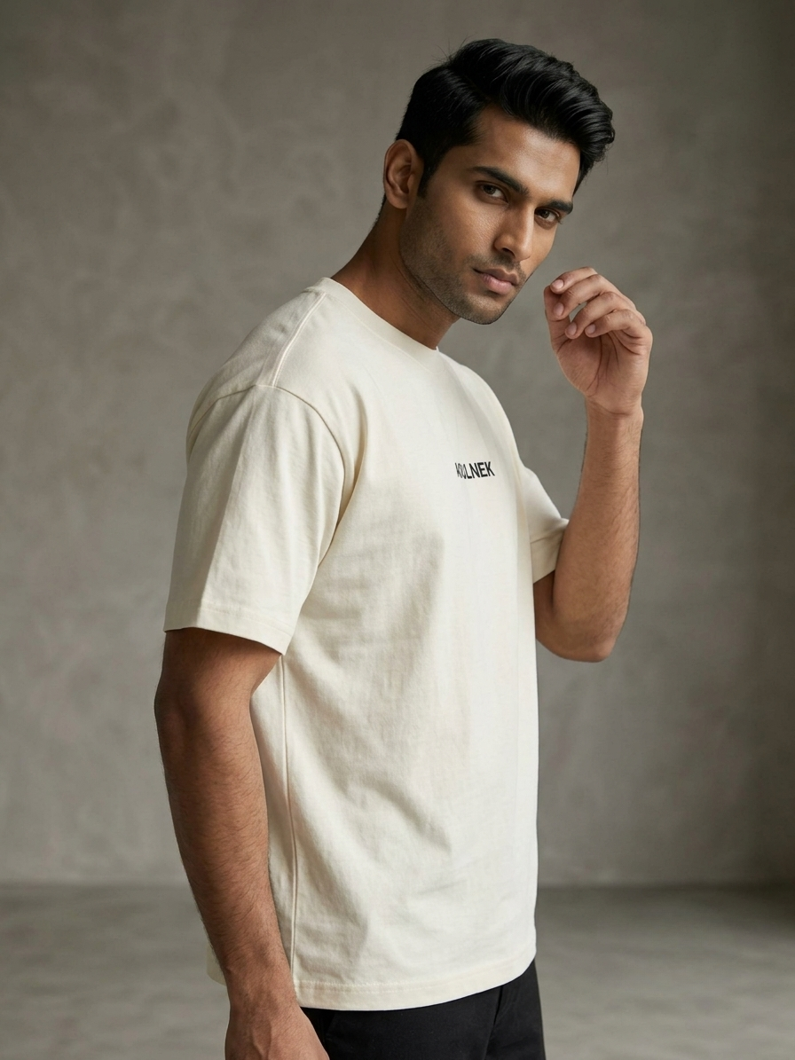 Aoulne’k Men’s Solid Regular Fit T-Shirt