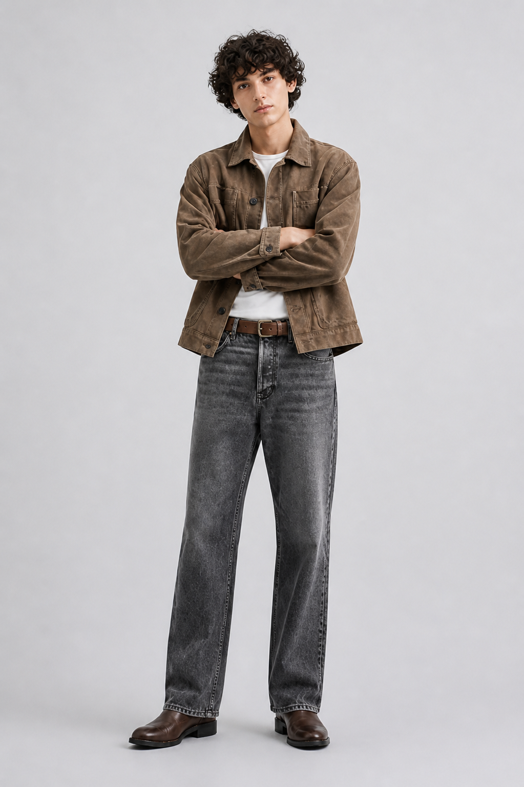 Men's Relaxed Fit Washed Denim Jeans – Premium Everyday Essential