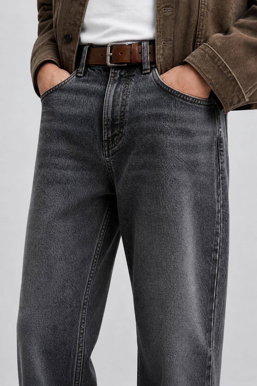 Men's Relaxed Fit Washed Denim Jeans – Premium Everyday Essential