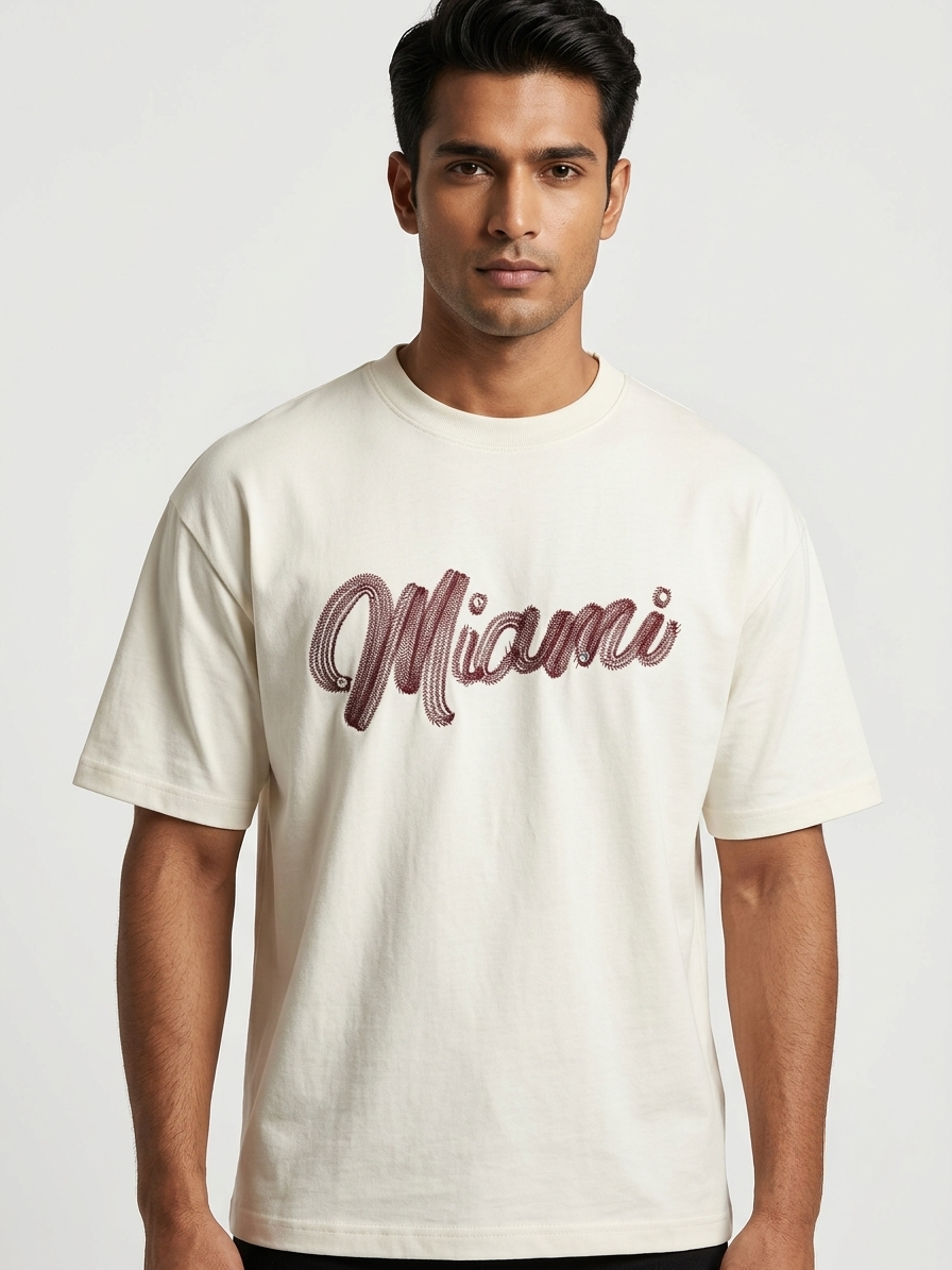 Men's Off-White 'Miami' Graphic Relaxed Fit 100% Cotton T-Shirt