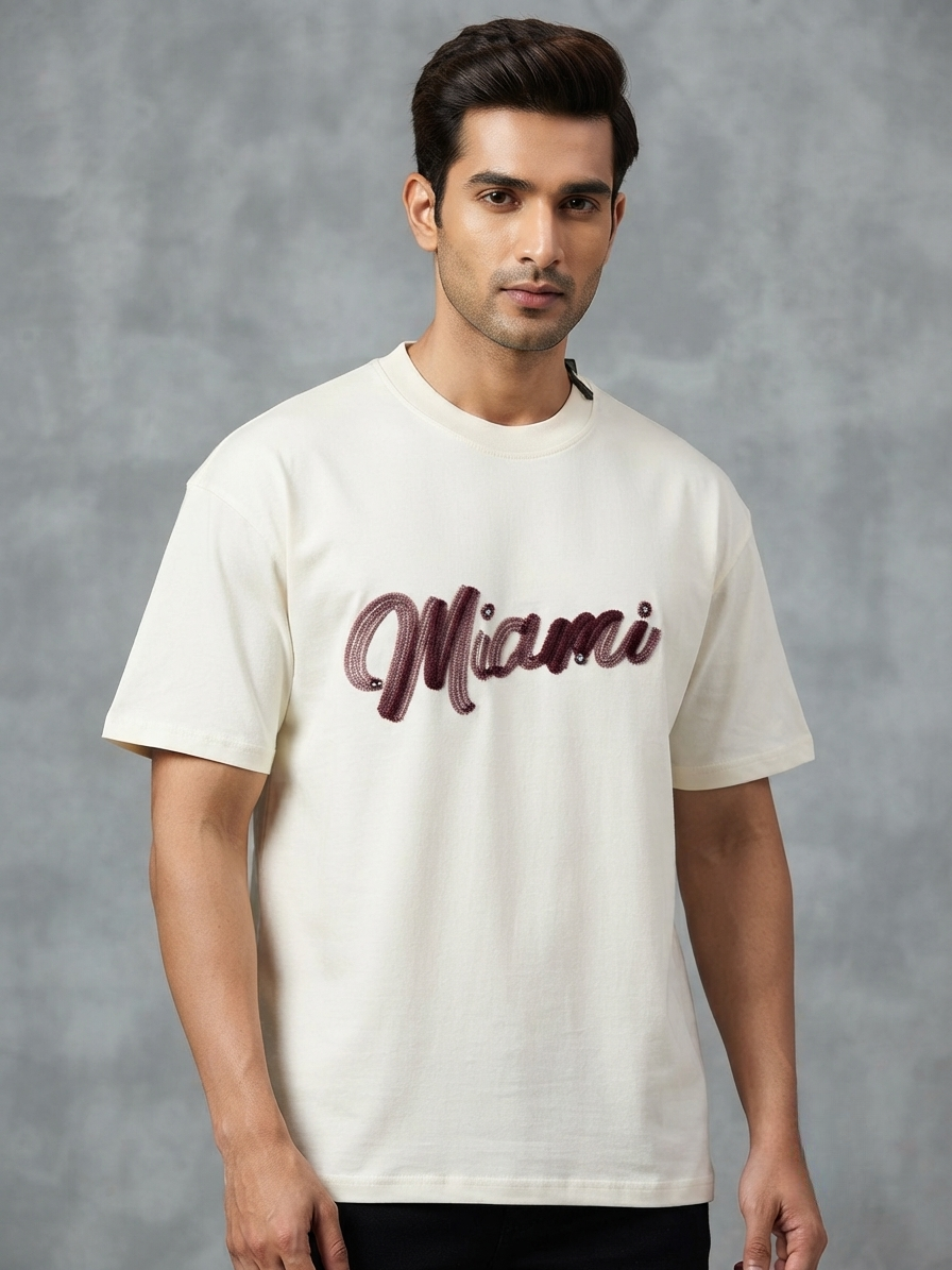 Men's Off-White 'Miami' Graphic Relaxed Fit 100% Cotton T-Shirt