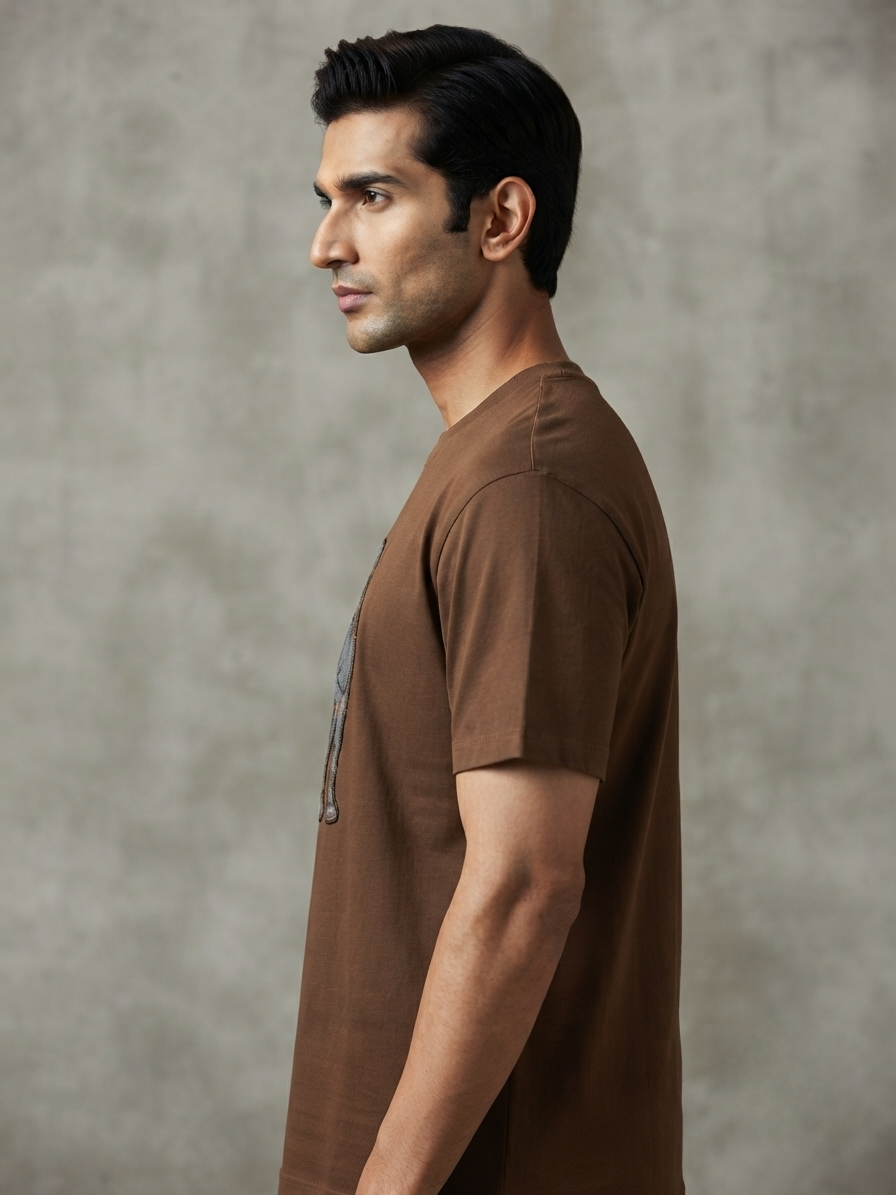 The Stallion — Brown Premium Oversized T-Shirt