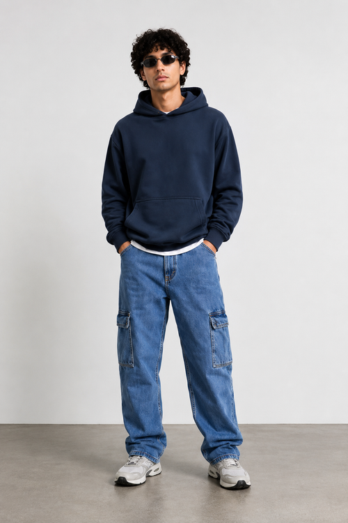 6 Pocket Men's Blue Jeans