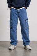 6 Pocket Men's Blue Jeans