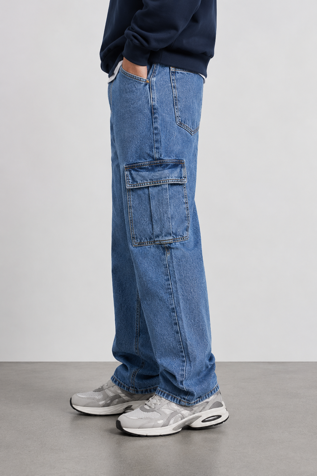 6 Pocket Men's Blue Jeans