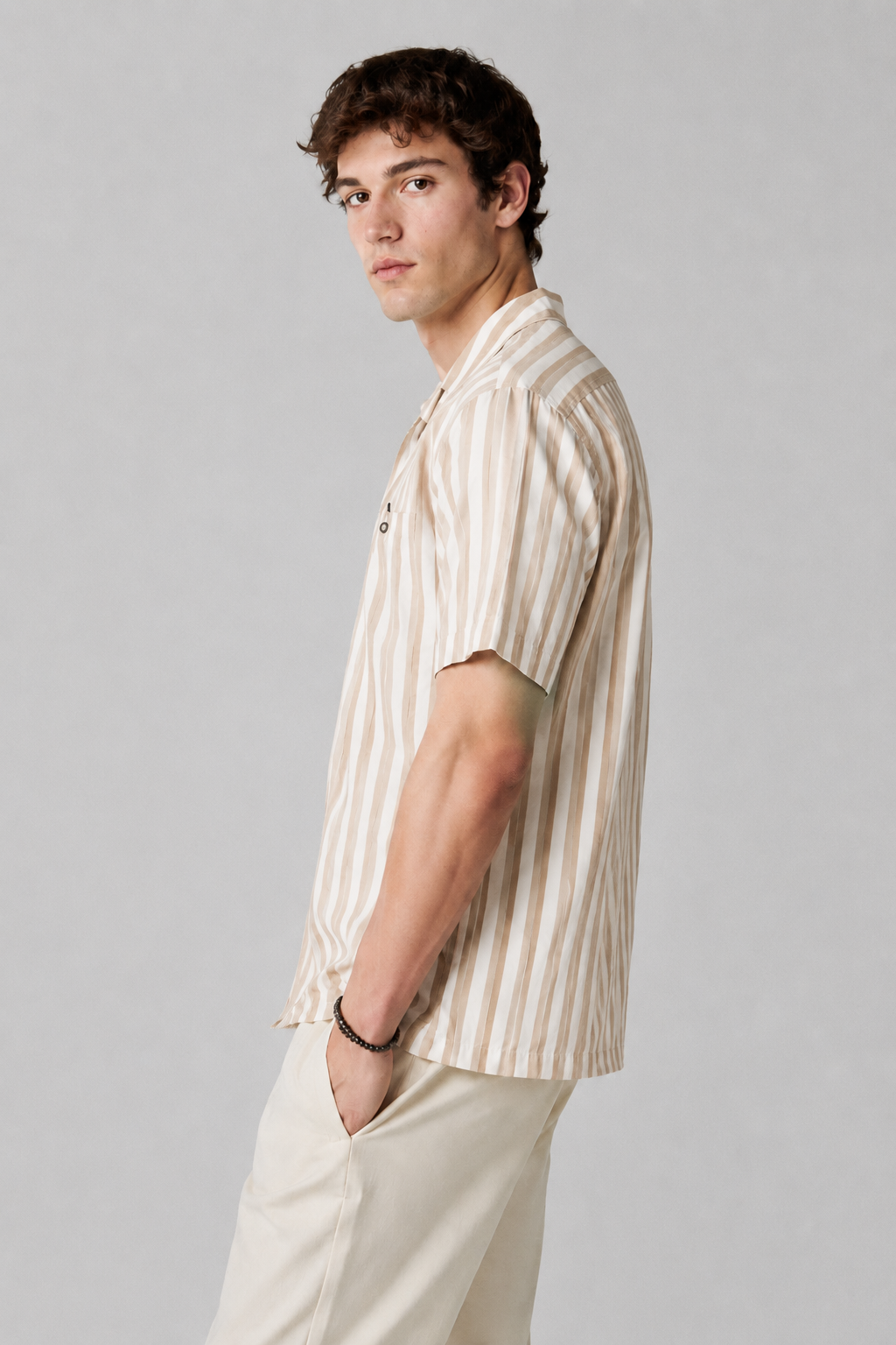 Men's Classic Vertical Stripe Shirt