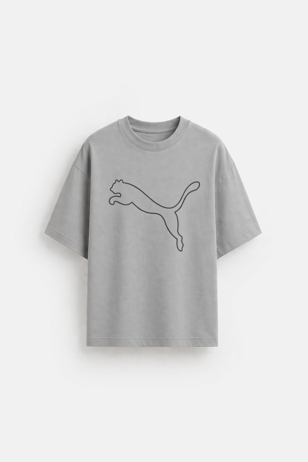 Men’s Classic Oversized T-Shirt with Front Logo Print