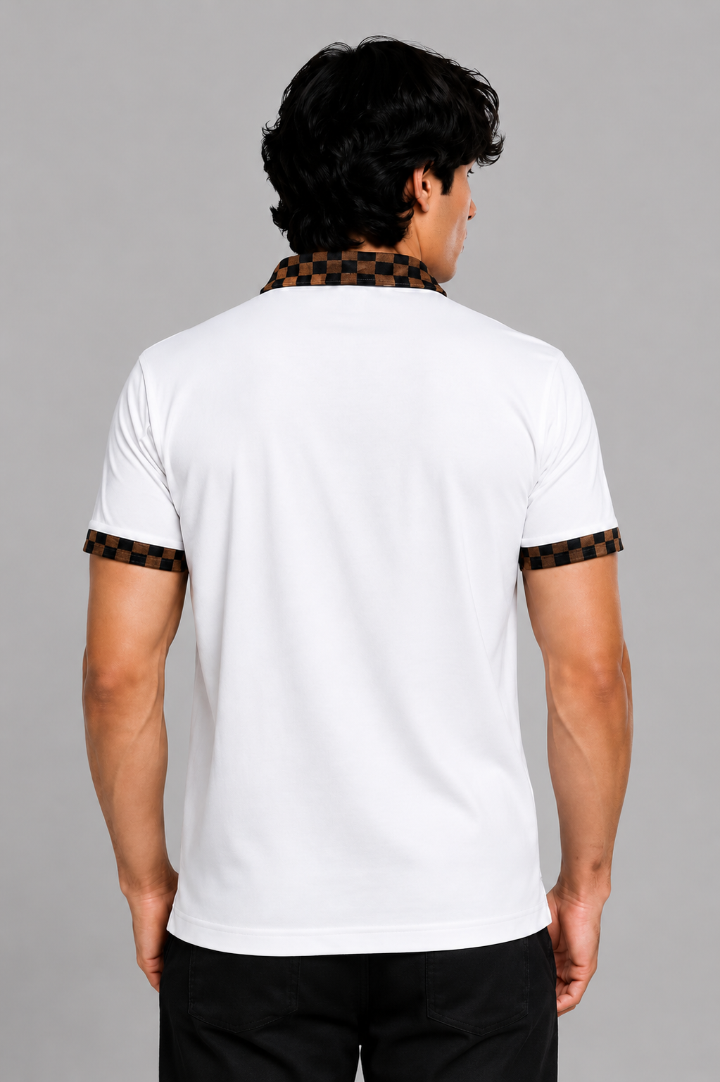 Men's Premium White Matty Polo T-Shirt