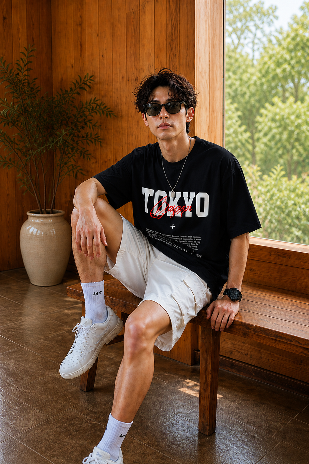 Men’s Premium Oversized Printed T-Shirt | Casual Tokyo Design