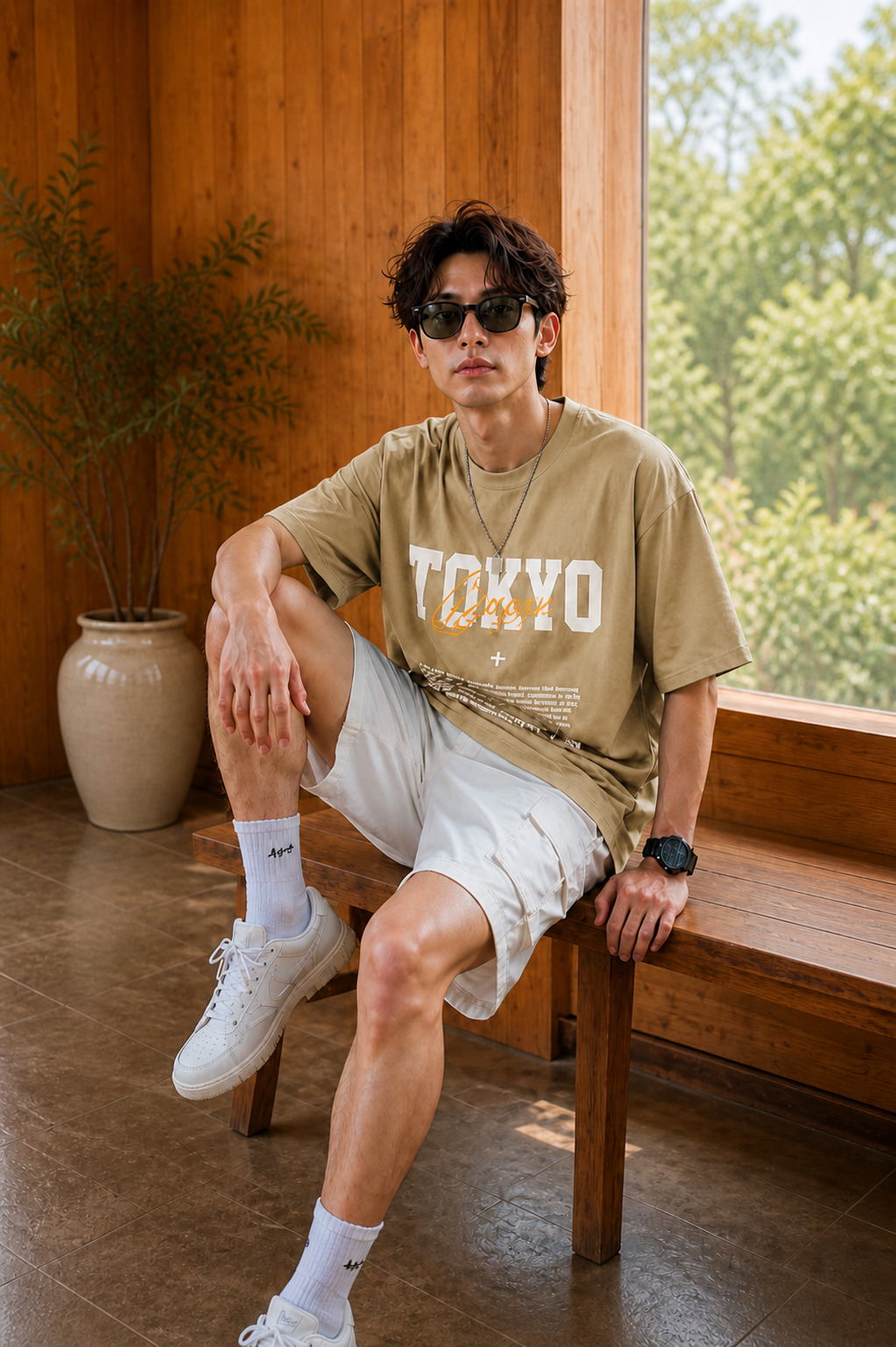 Men’s Premium Oversized Printed T-Shirt | Casual Tokyo Design