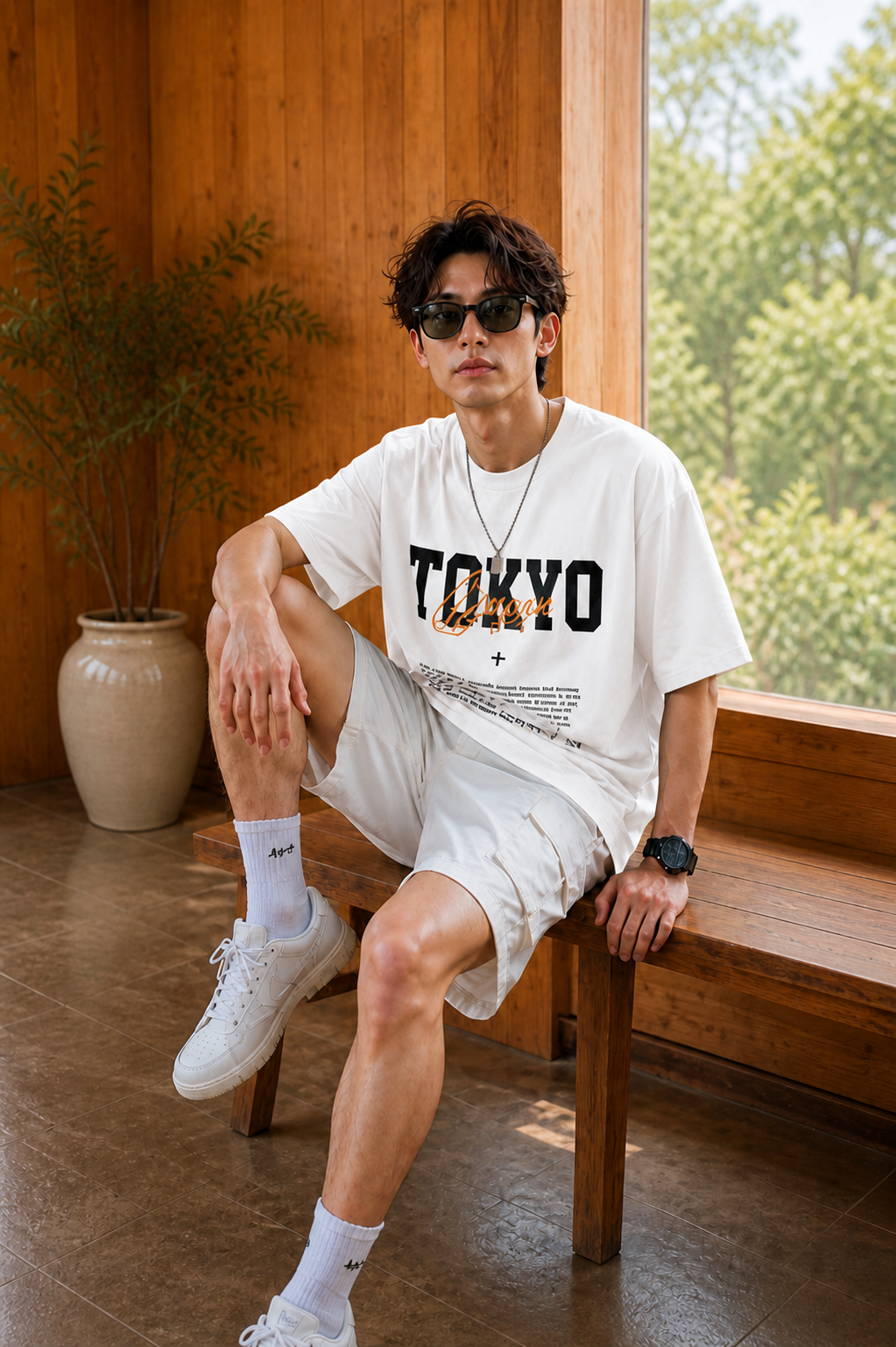 Men’s Premium Oversized Printed T-Shirt | Casual Tokyo Design