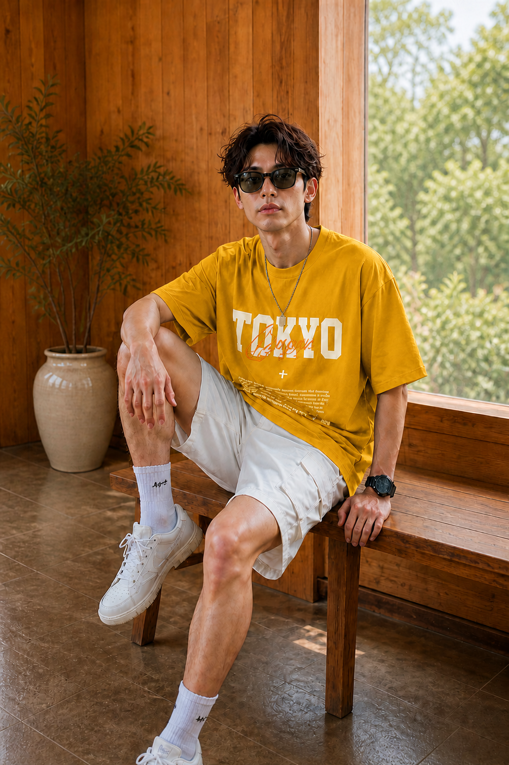 Men’s Premium Oversized Printed T-Shirt | Casual Tokyo Design