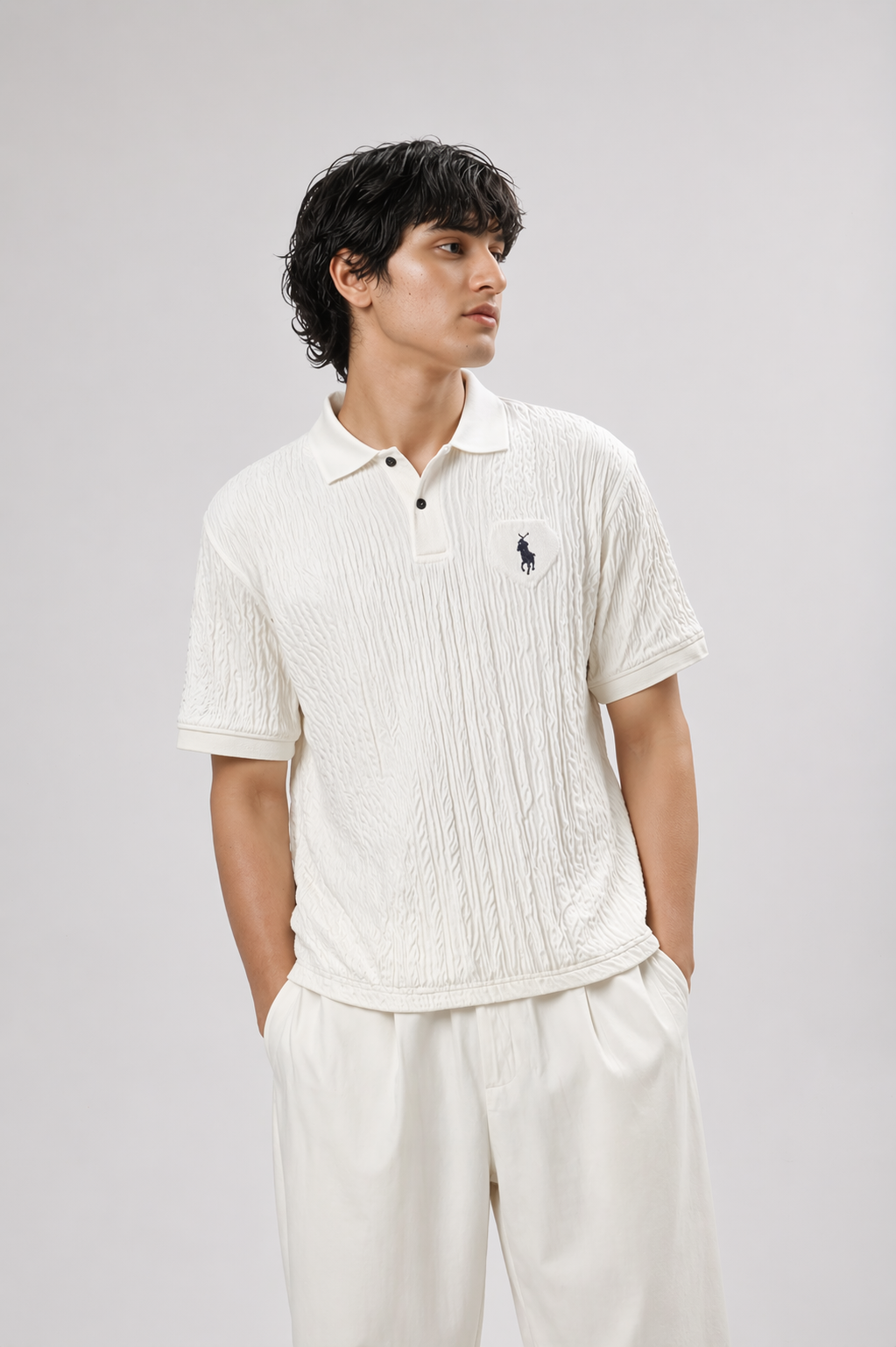 Men’s Luxury Textured Polo