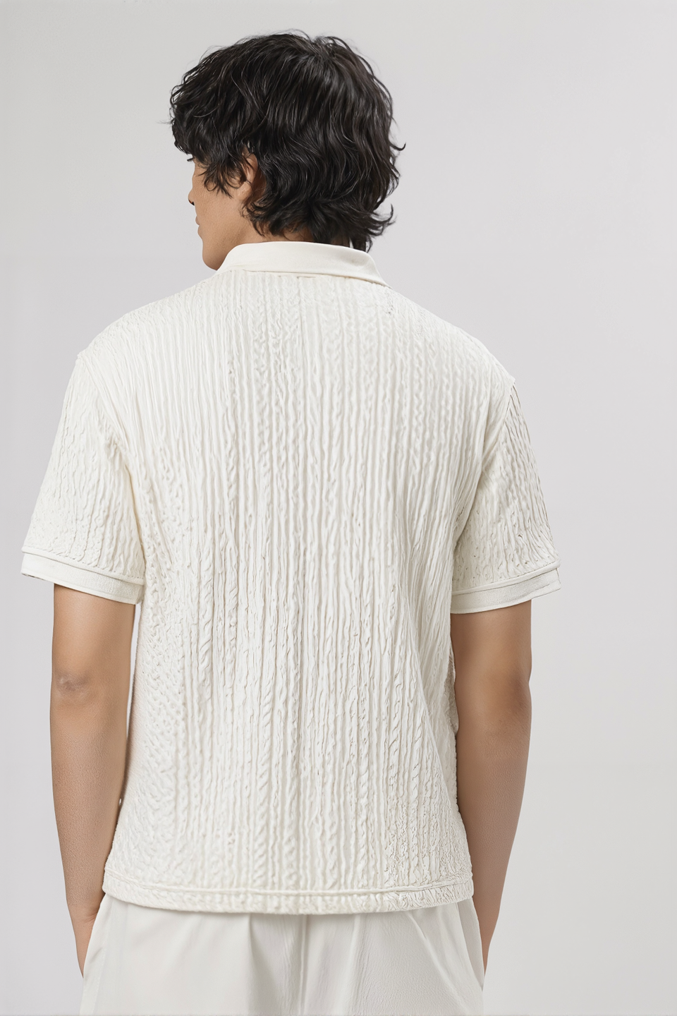 Men’s Luxury Textured Polo