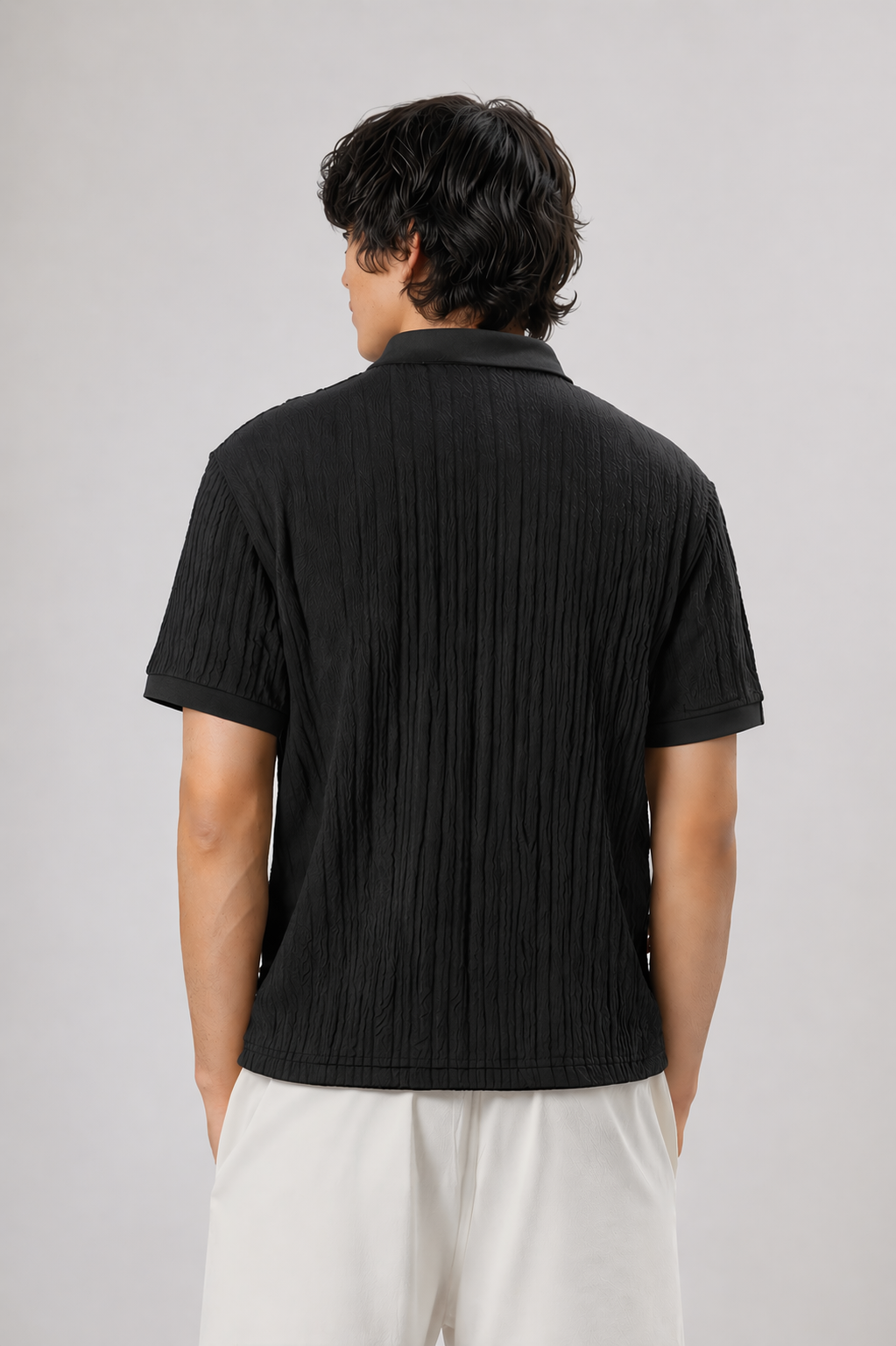 Men’s Luxury Textured Polo