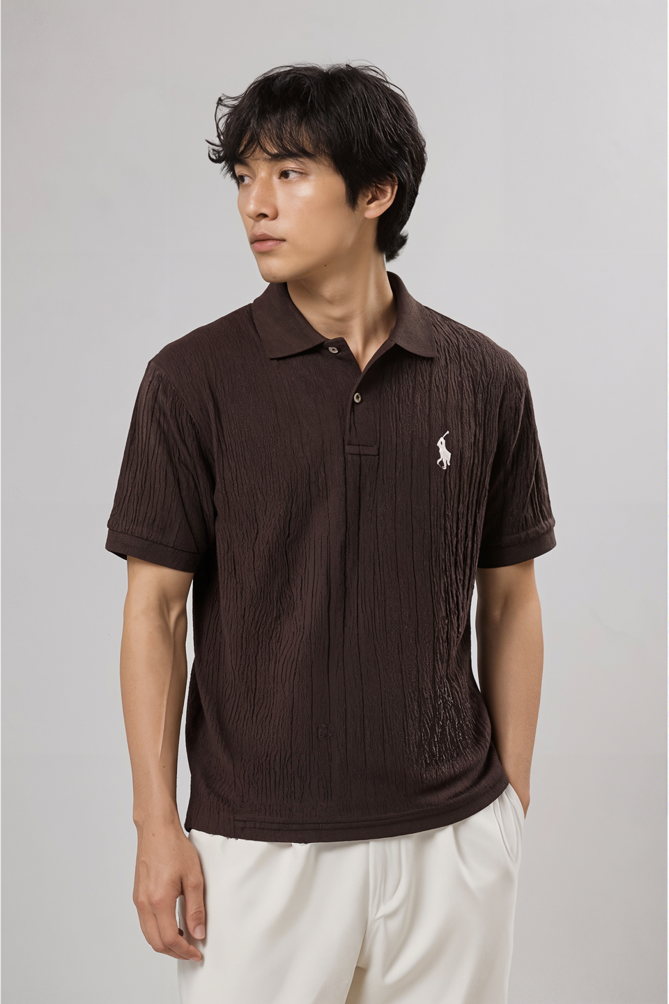 Men’s Luxury Textured Polo