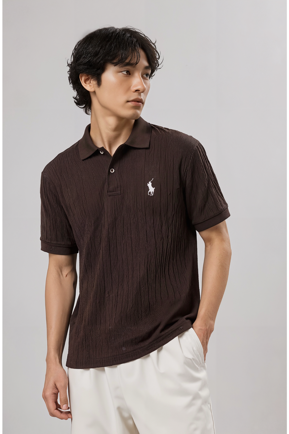 Men’s Luxury Textured Polo