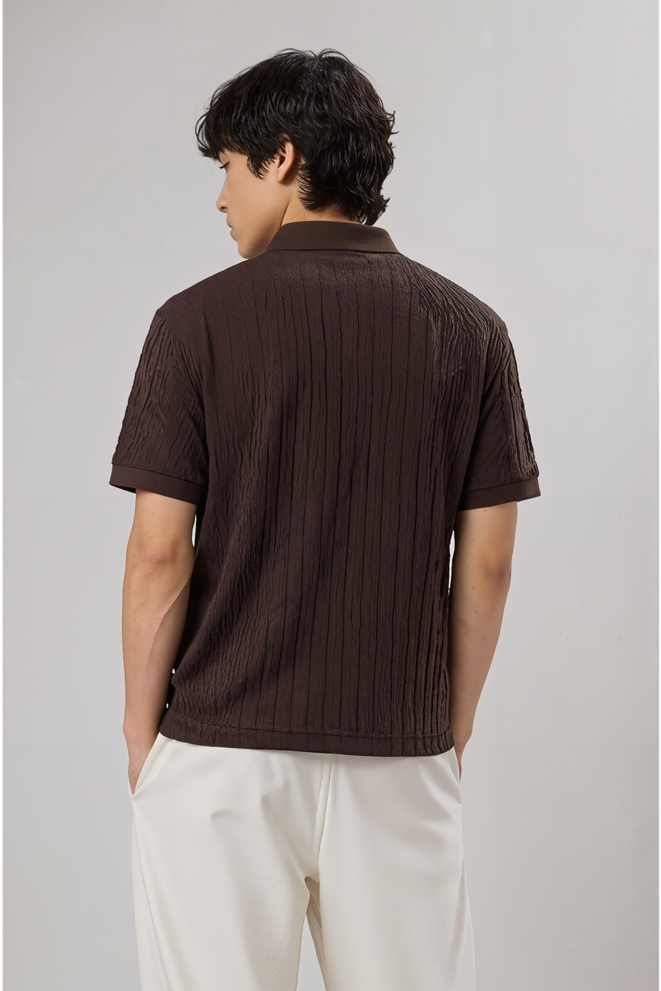 Men’s Luxury Textured Polo