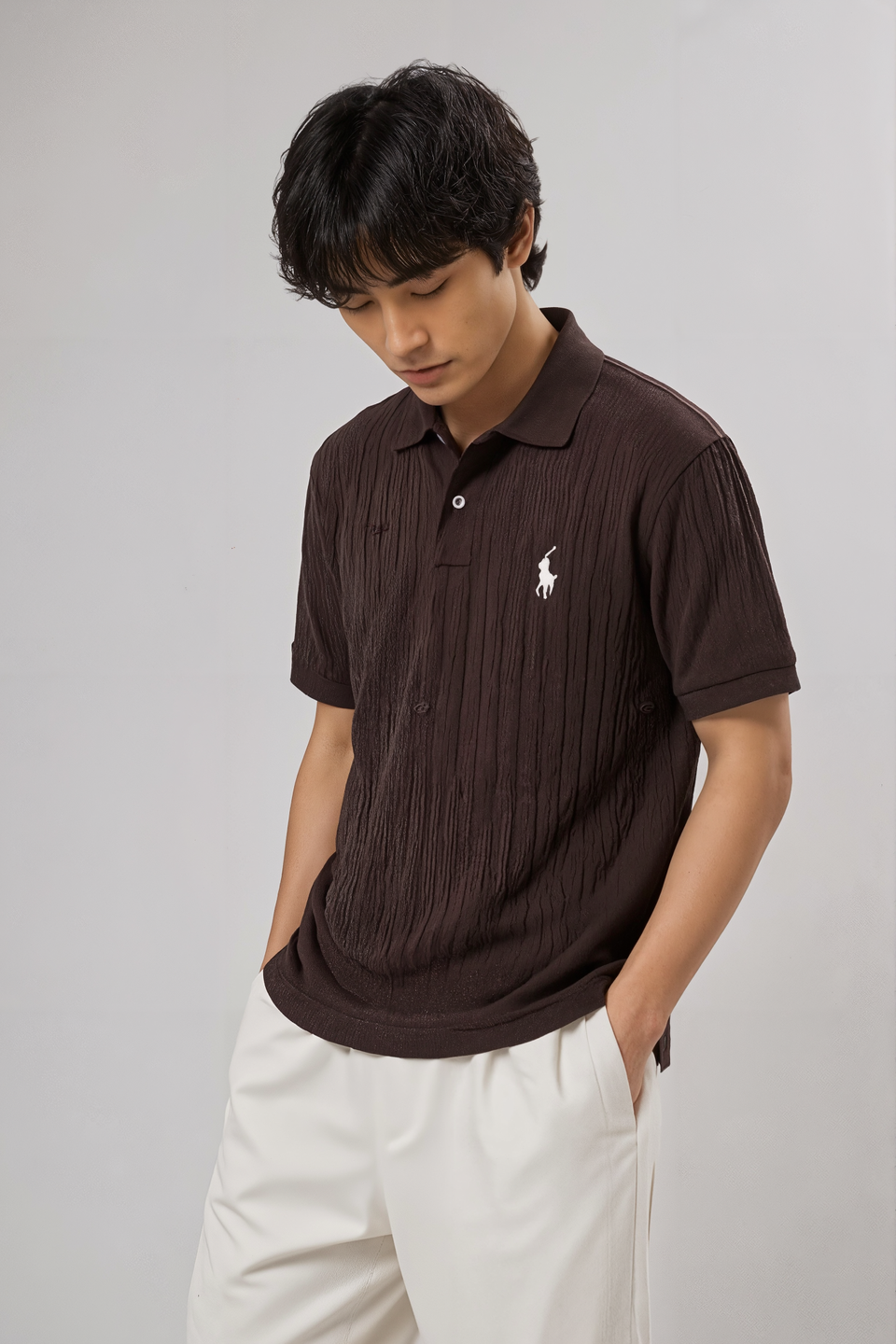 Men’s Luxury Textured Polo