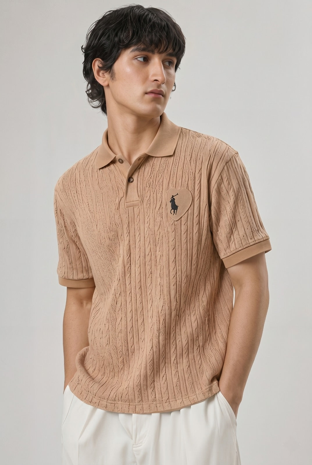 Men’s Luxury Textured Polo