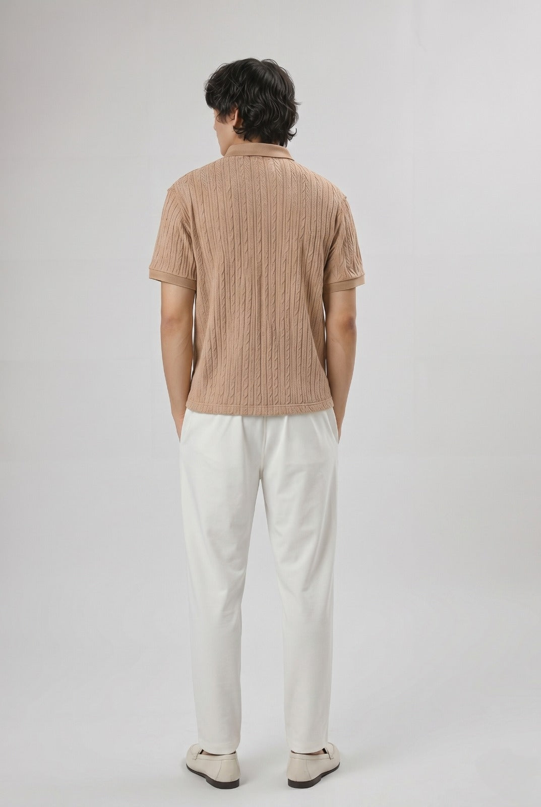 Men’s Luxury Textured Polo