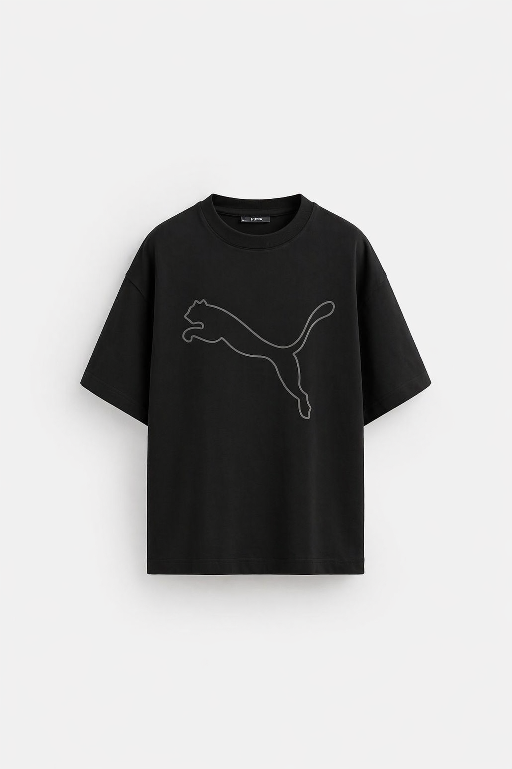 Men’s Classic Oversized T-Shirt with Front Logo Print