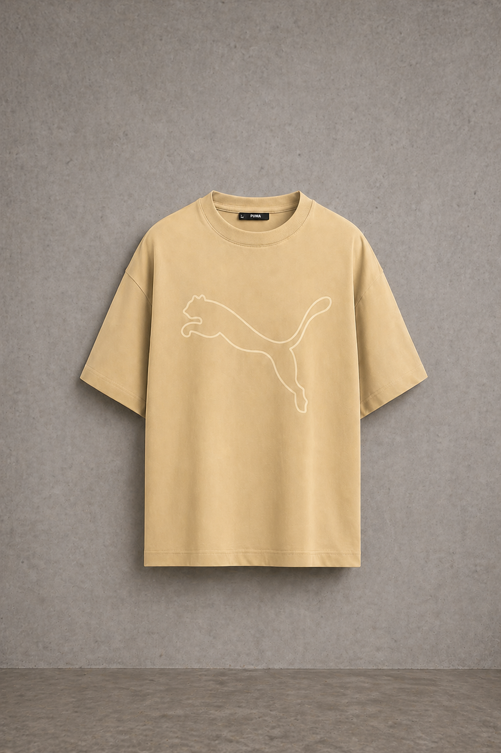 Men’s Classic Oversized T-Shirt with Front Logo Print