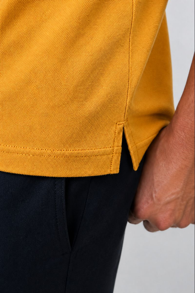 Men’s Stylish Solid Polo T-Shirt with Tipping Collar