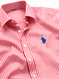Men's Stripe Statement Red Shirt