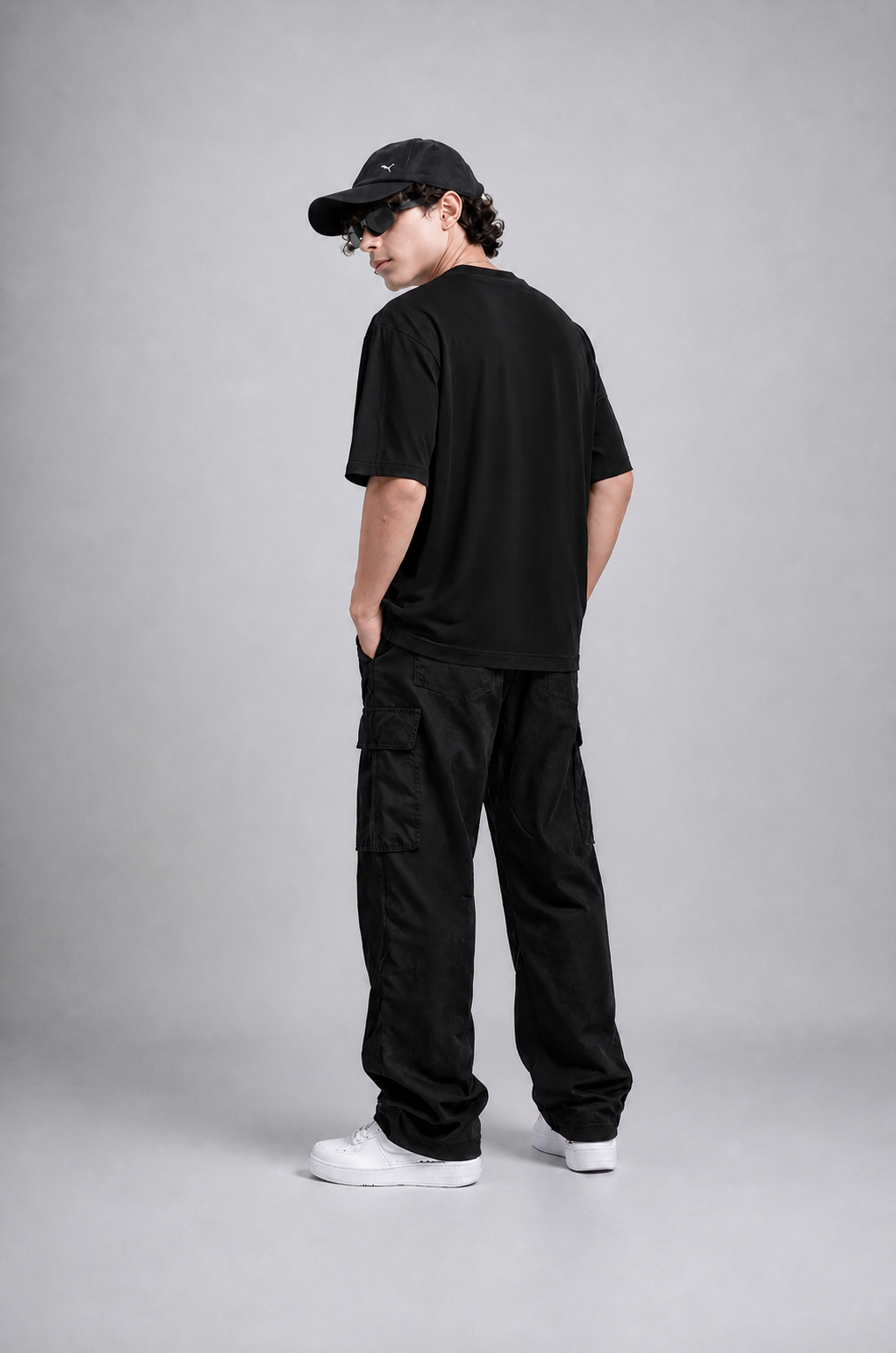 Men’s Oversized Number 34 Print T-Shirt | Streetwear Striped Style