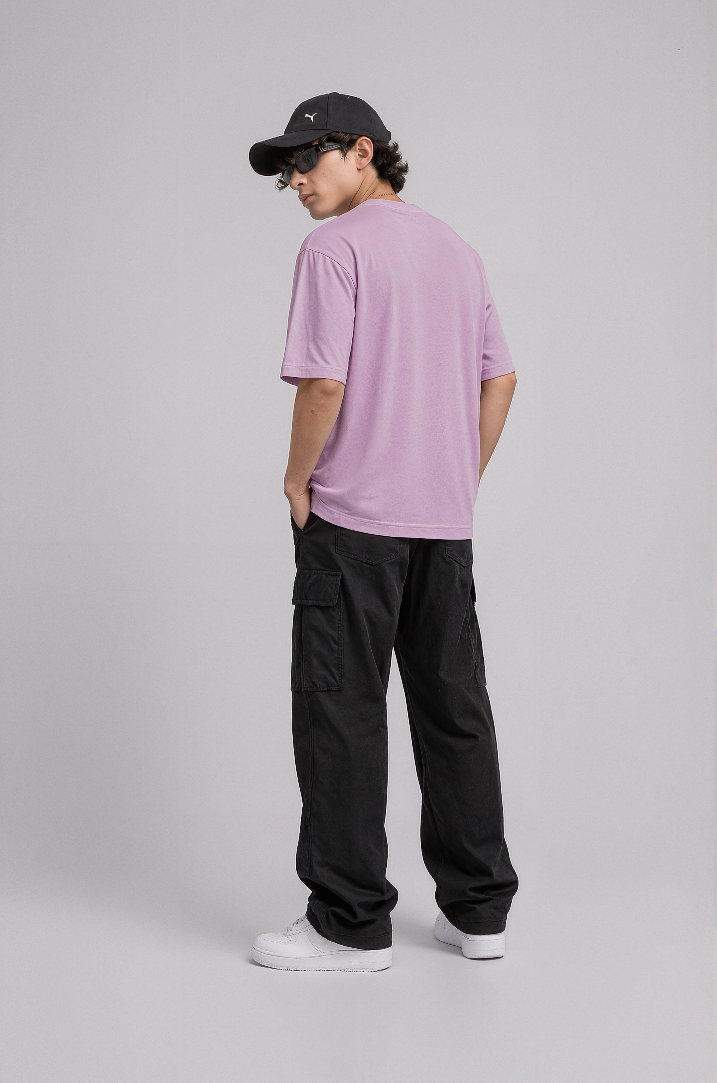 Men’s Oversized Number 34 Print T-Shirt | Streetwear Striped Style