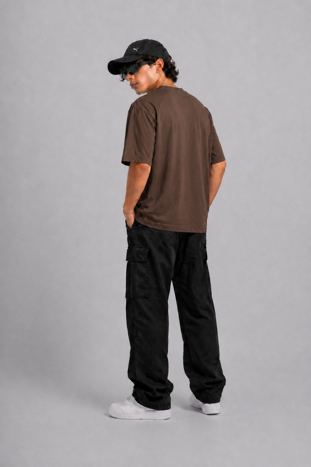 Men’s Oversized Number 34 Print T-Shirt | Streetwear Striped Style