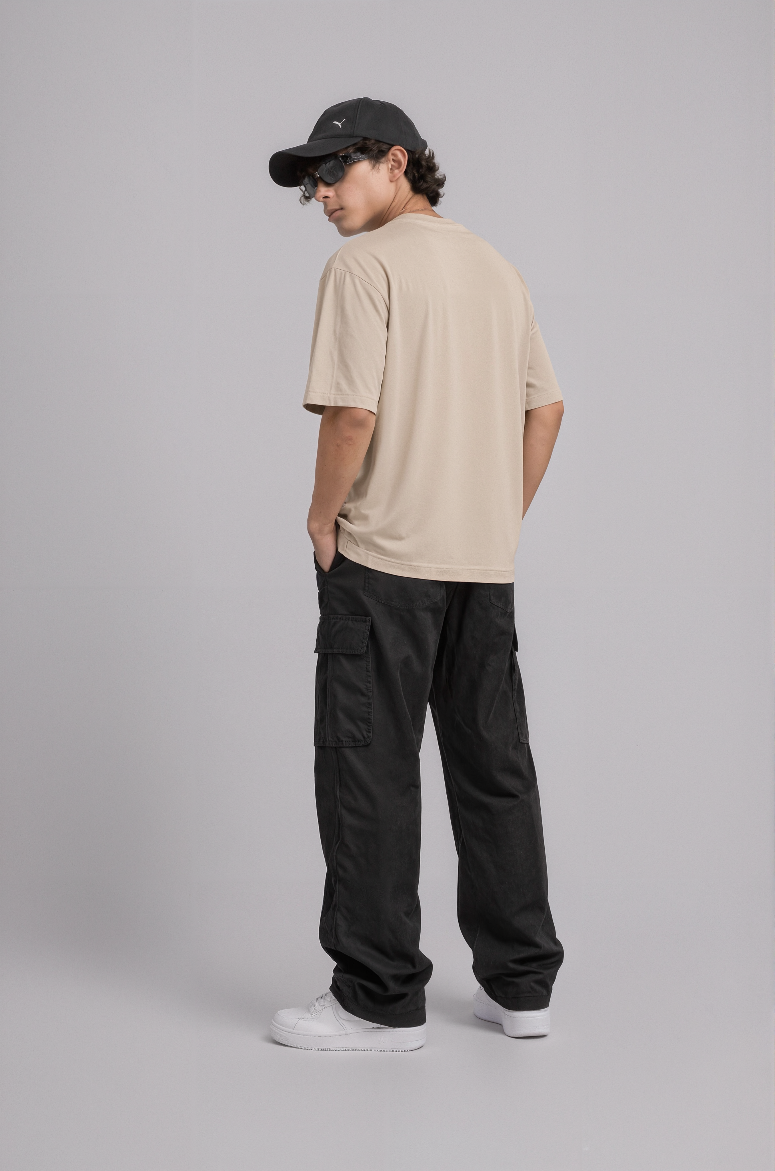 Men’s Oversized Number 34 Print T-Shirt | Streetwear Striped Style