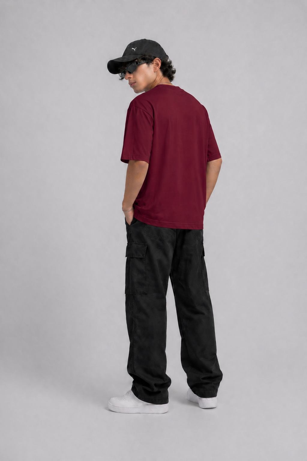 Men’s Oversized Number 34 Print T-Shirt | Streetwear Striped Style