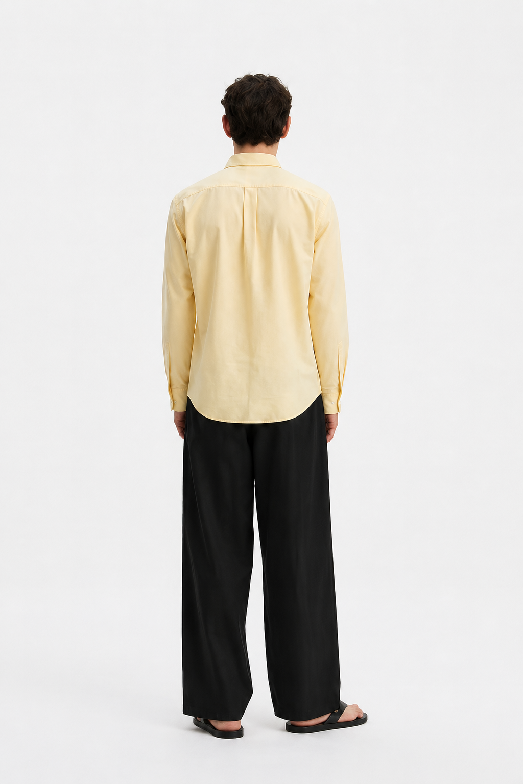 Men’s Premium Yellow Solid Casual Shirt