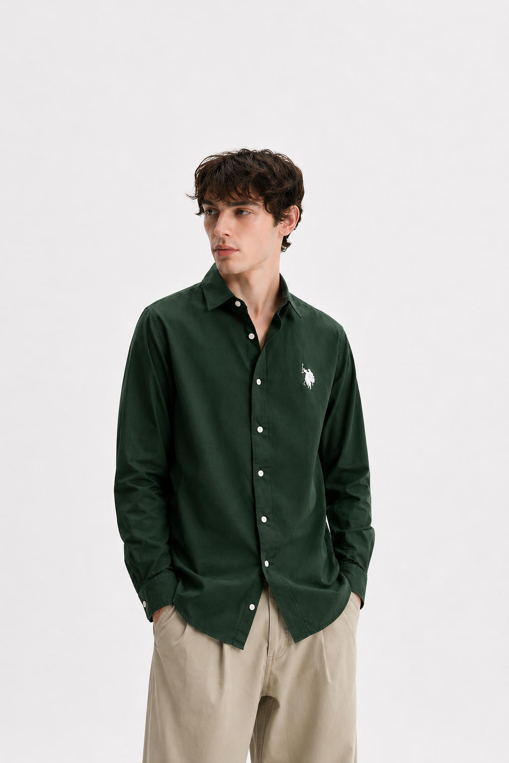Men’s Premium Yellow Solid Casual Shirt