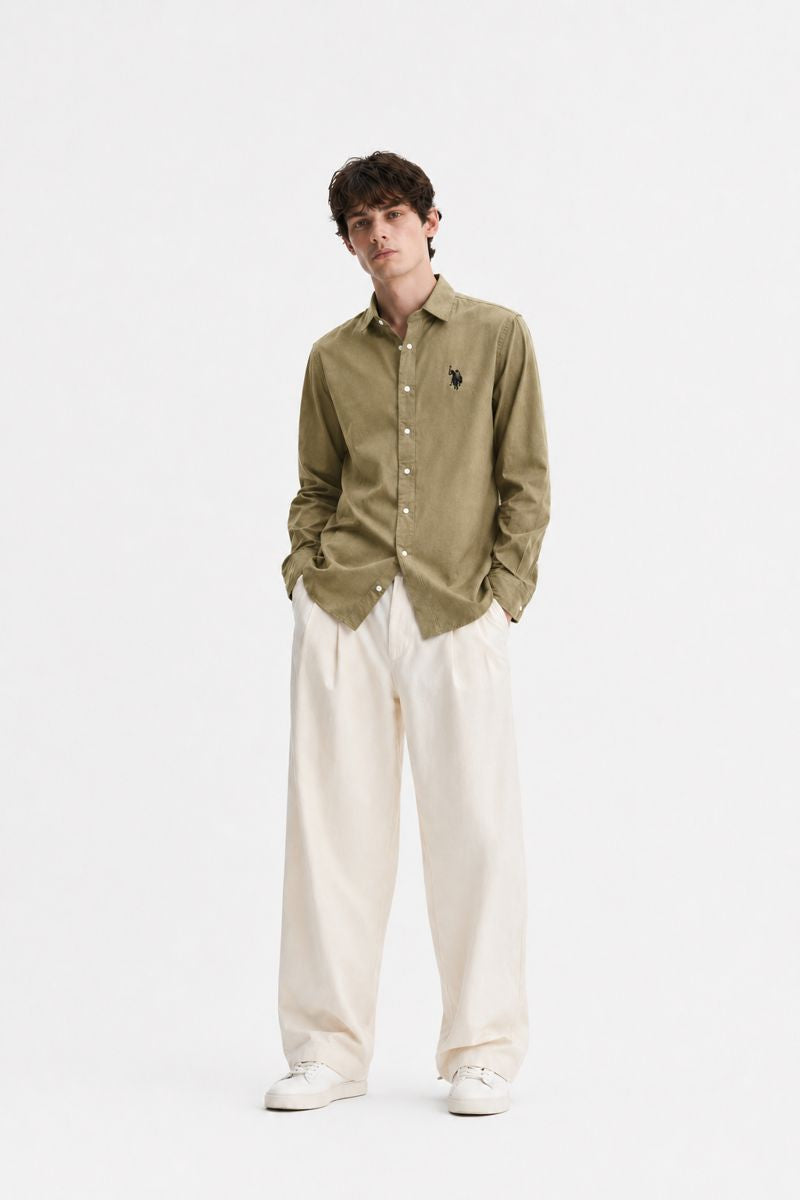 Men’s Premium Yellow Solid Casual Shirt