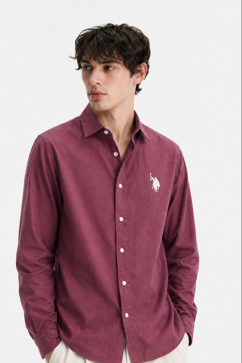 Men’s Premium Yellow Solid Casual Shirt