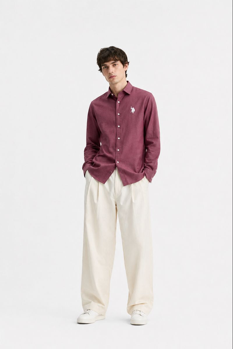 Men’s Premium Yellow Solid Casual Shirt