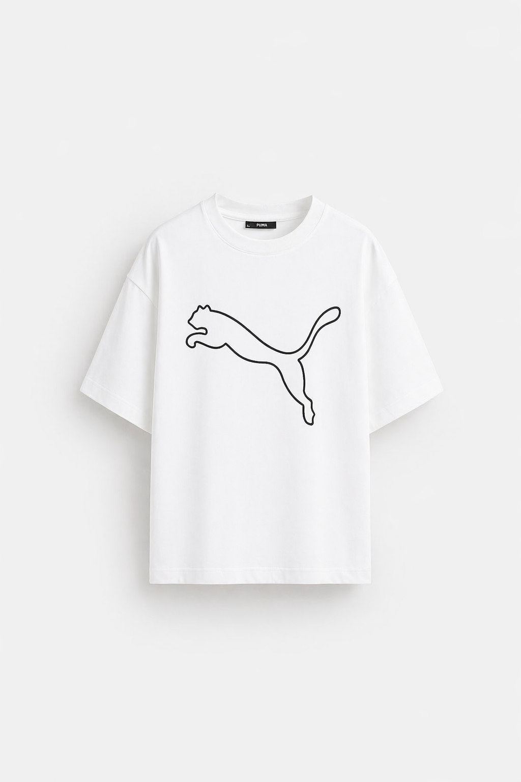 Men’s Classic Oversized T-Shirt with Front Logo Print