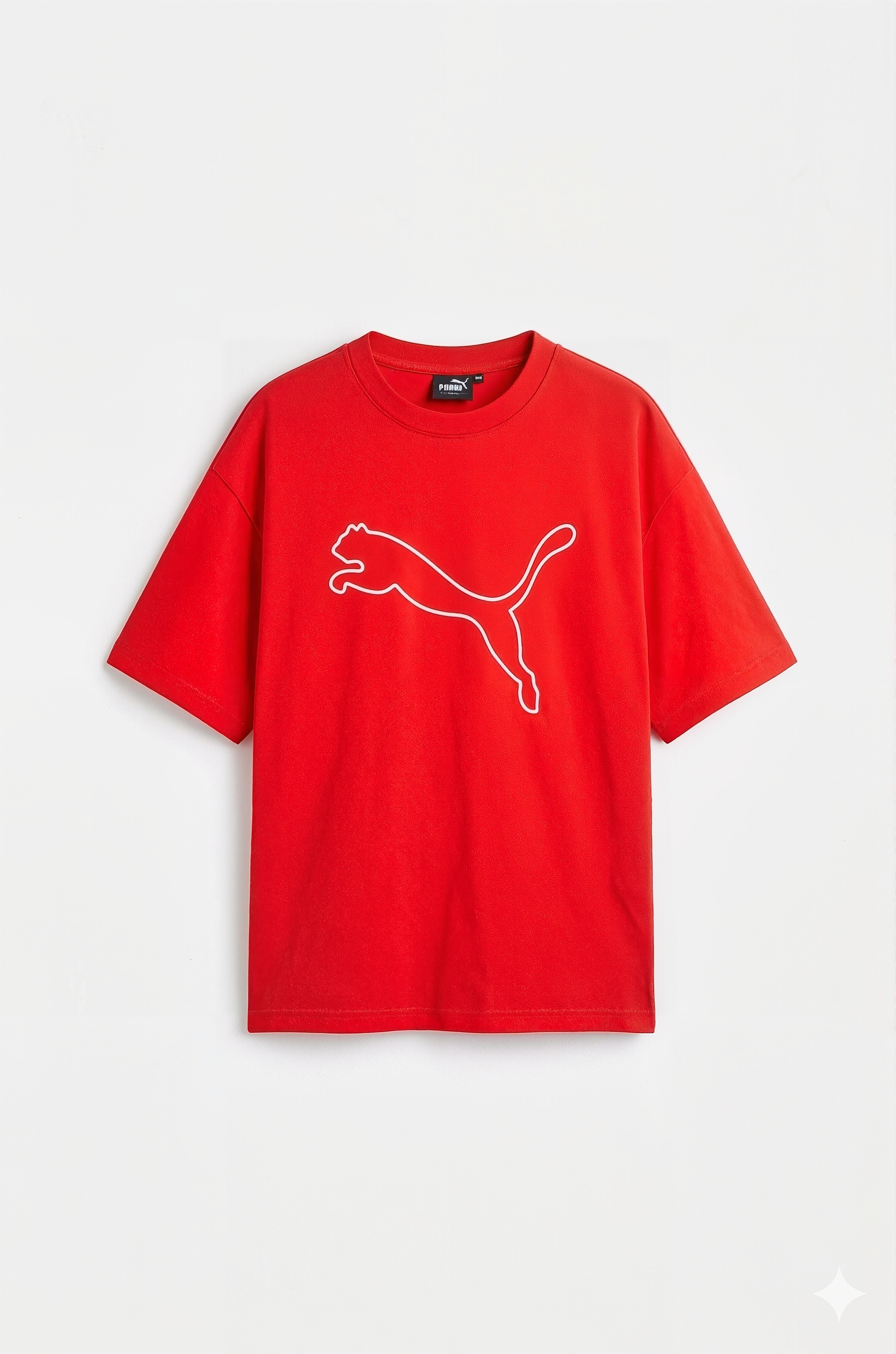 Men’s Classic Oversized T-Shirt with Front Logo Print